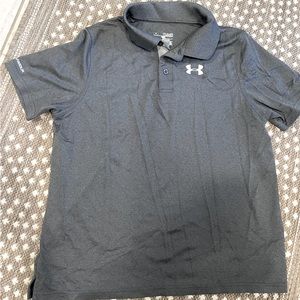 Under Armour YXL DARK GREY GOLF SHIRT